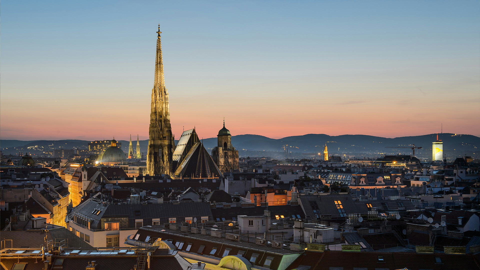 Skyline view of Vienna